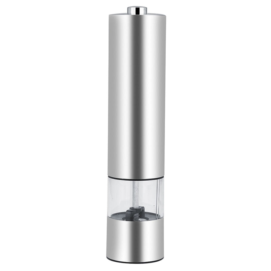 Stainless Steel Electric Salt & Pepper Mill Grinder Adjustable Coarseness Battery Power