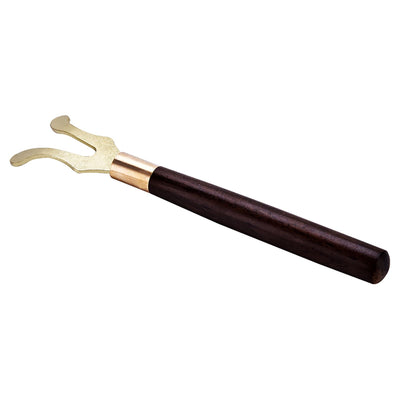 Tea Pot Heat Insulation Tea Clip Fork with Wooden Handle Cast Iron Head Coffee Tea Tools