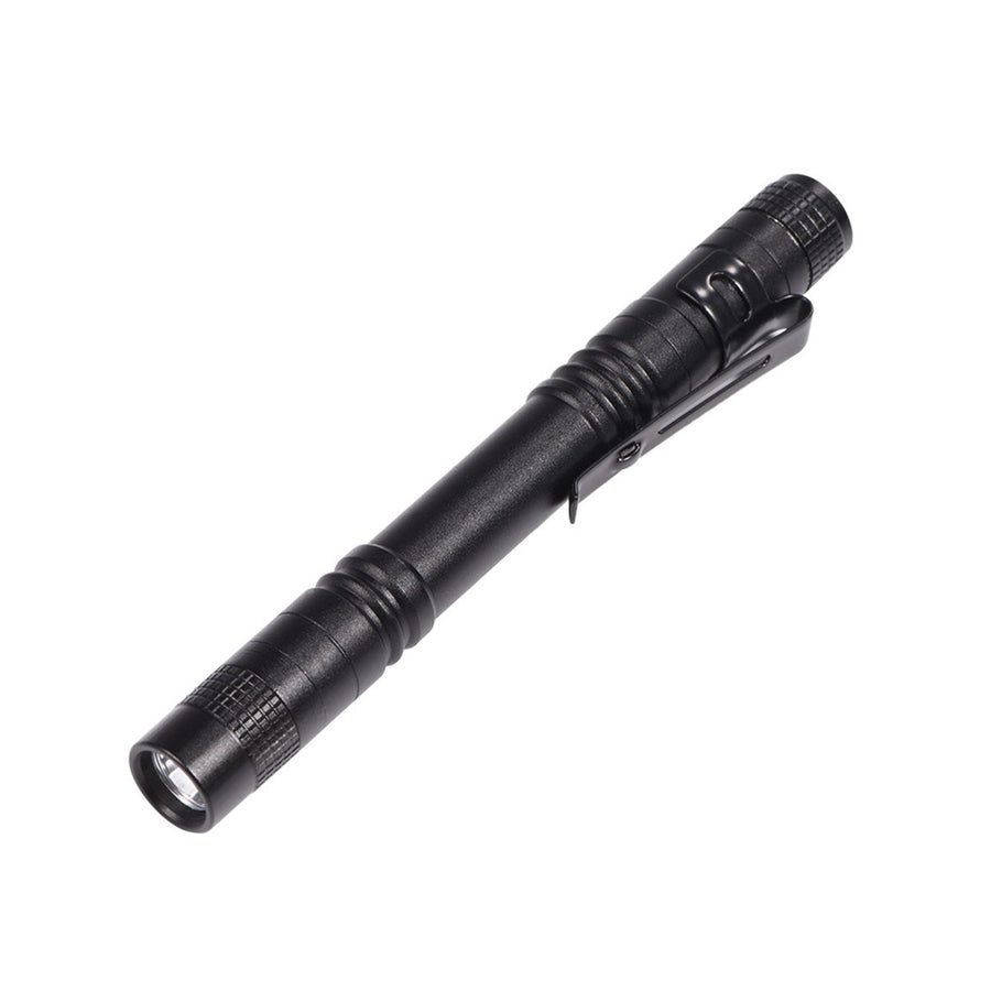 Mini Portable LED Pen Clip Pocket Flashlight High Bright Light Torch Lamp Battery Powered
