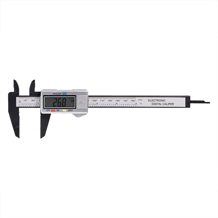 Digital Caliper with Extra Large LCD Screen for Measuring Inside Outside Depth Steps (Silver)