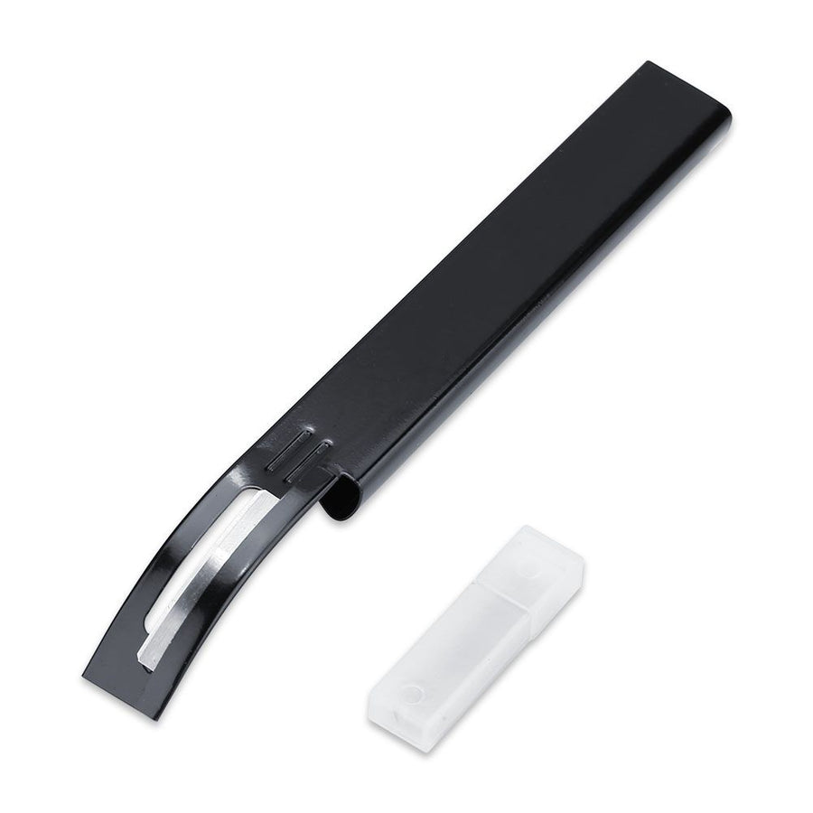 DIY Leather Craft Cutting Thinning Knife With Blades Craft Tool Planing Scraping Black