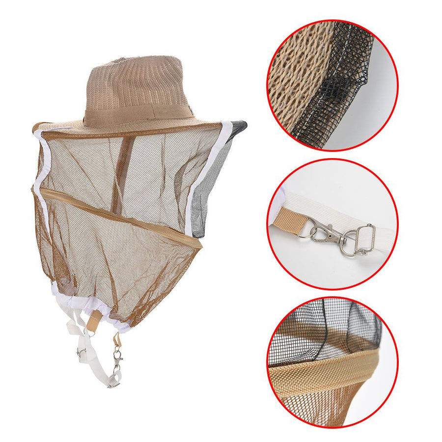 Beekeeping Beekeeper Hat Garden Guard Anti Mosquito Bee Insect Bug Face Head Veil