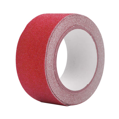 Colorful 5M*5cm PVC NOn Slip Anti Skid Adhesive Tape for Stair Step Floor Safety Decor (Red)