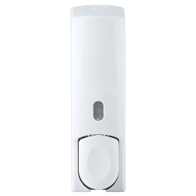 600ml Wall Mounted Manual Foam Soap Liquid Dispenser Lotion Box for Bathroom Kitchen (White)