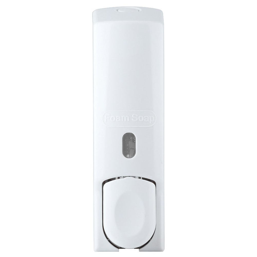 600ml Wall Mounted Manual Foam Soap Liquid Dispenser Lotion Box for Bathroom Kitchen (White)