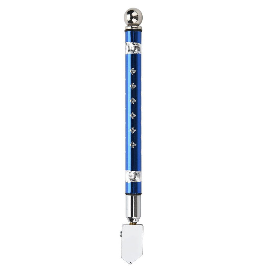 Portable Handheld Wheel Type Glass Cutter with NOn slip Handle for 3~15mm Glass Cutting(Blue)