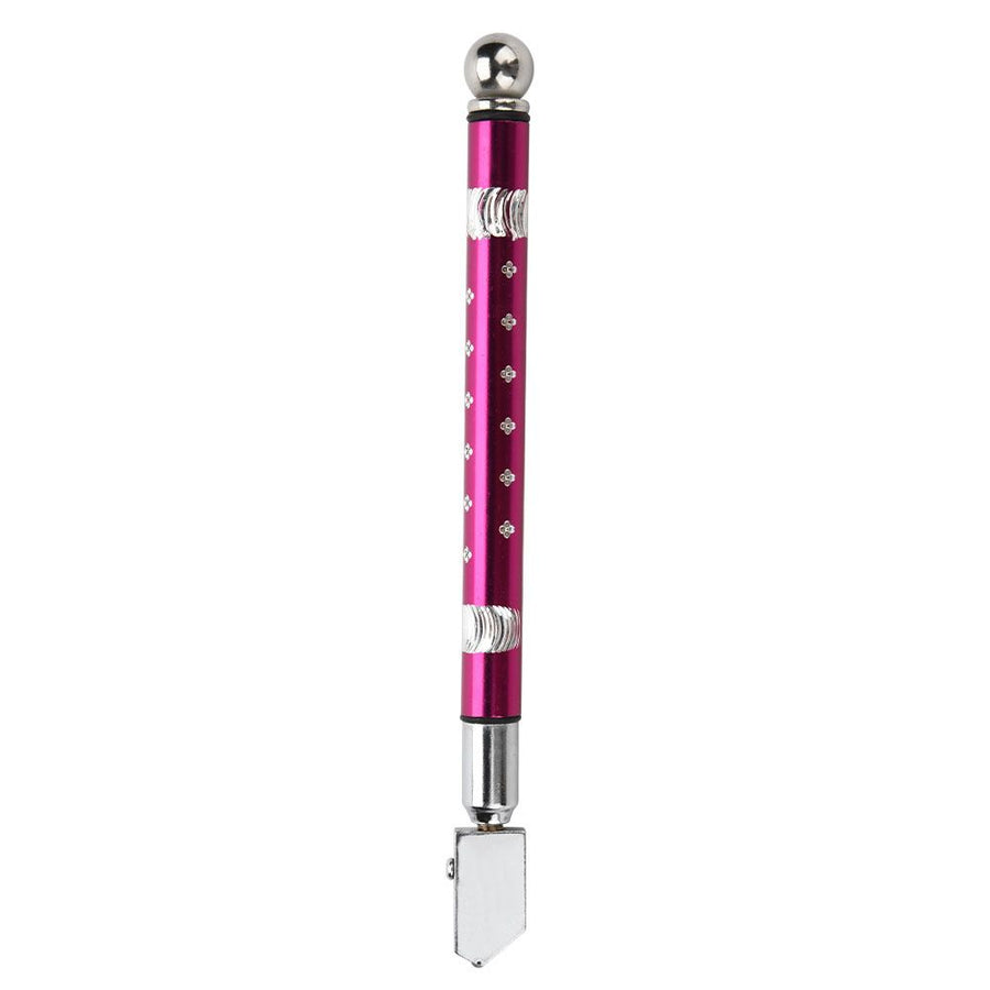 Portable Handheld Wheel Type Glass Cutter with NOn slip Handle for 3~15mm Glass Cutting(Purple)