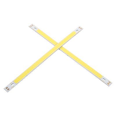 2pcs 10W COB LED Strip Lights Bulb Lamp 12-14V 1000LM for DIY 200x10MM White