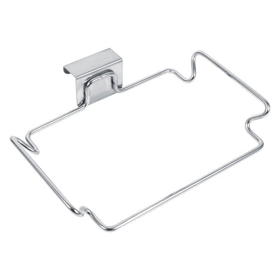 Creative Back Door Stainless Steel Trash Bag Hanging Rack Shelf Storage Hook Kitchen Cabinet