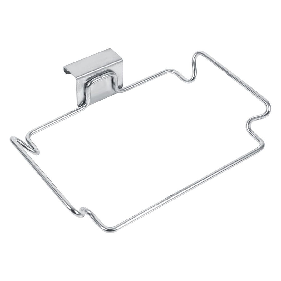 Creative Back Door Stainless Steel Trash Bag Hanging Rack Shelf Storage Hook Kitchen Cabinet