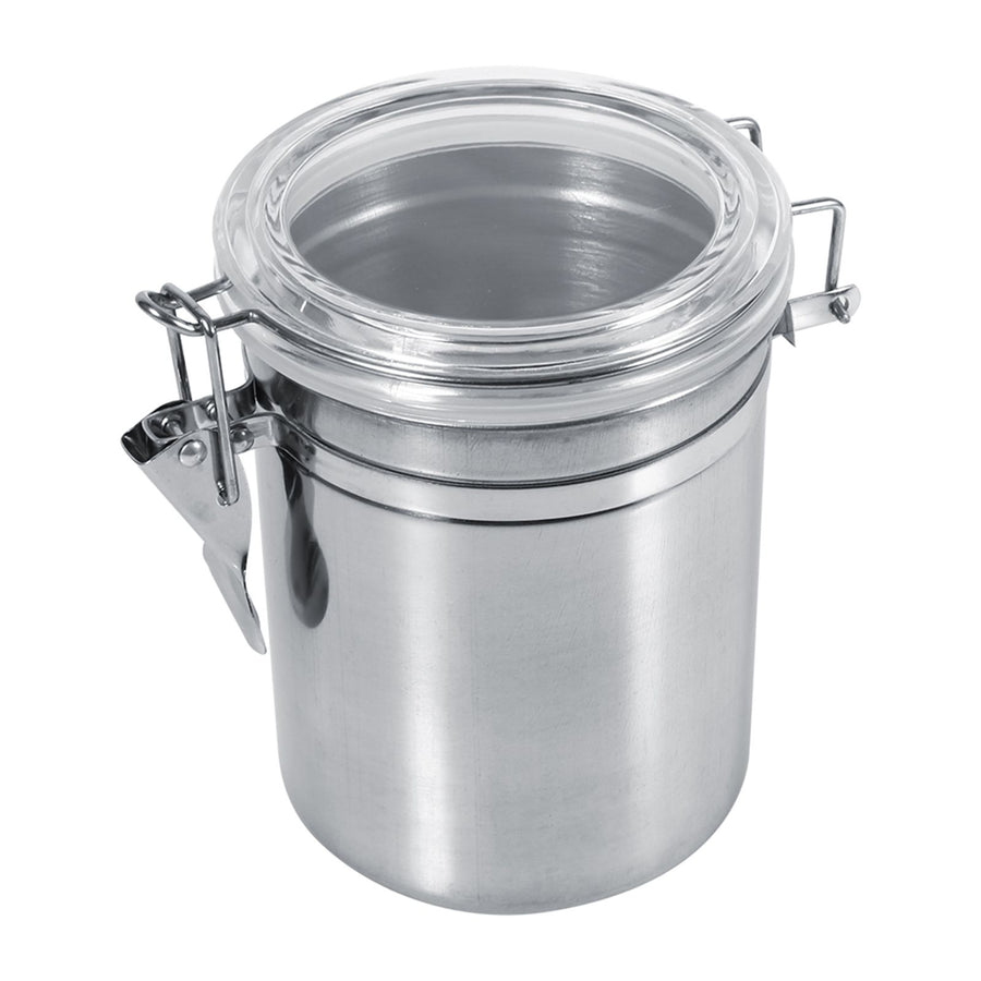 Stainless Steel Kitchen Food Storage Container Bottle Sugar Tea Coffee Beans Canister (L)