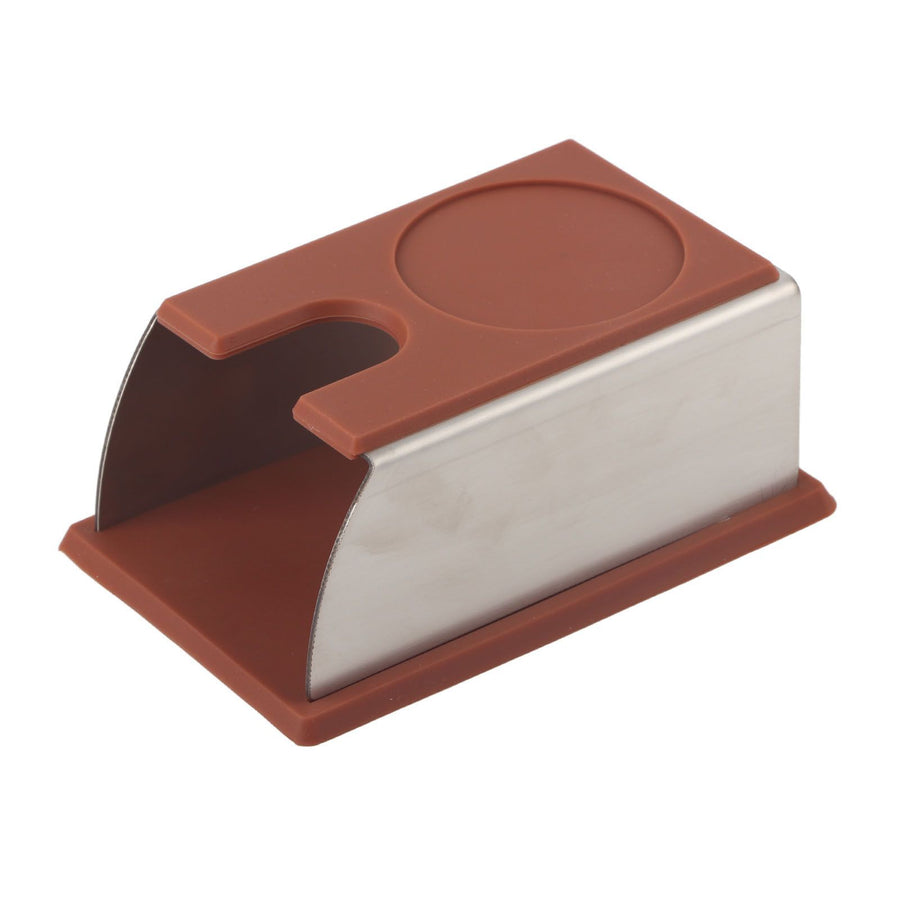 Coffee Tamper Holder Coffee Powder Maker Stand Rack Tool Stainless Steel Silicone (Coffee)