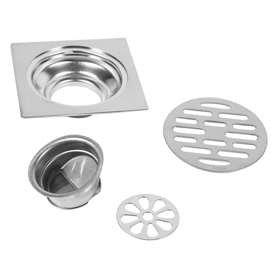 Thick Stainless Steel Square Antiodor Bathroom Floor Drain Cover Waste Gate Shower Drainer (Type 2)
