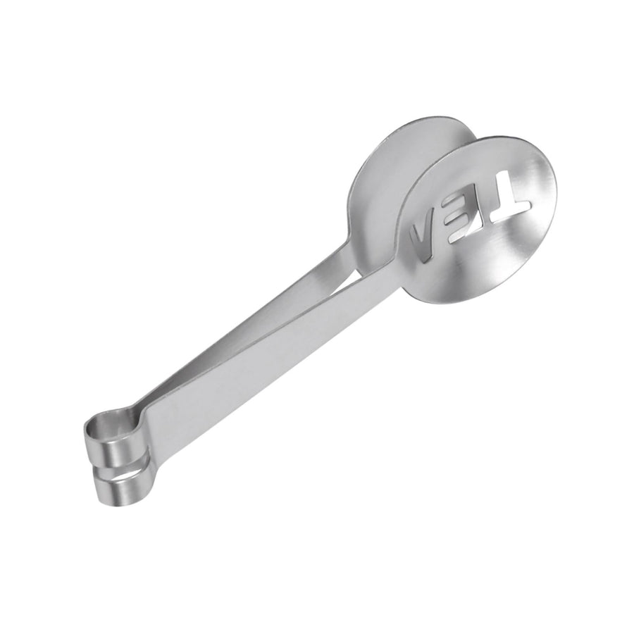 12CM Lightweight Stainless Steel Teabag Tongs Squeezer Strainer Grip Home Kitchen Craft Tool