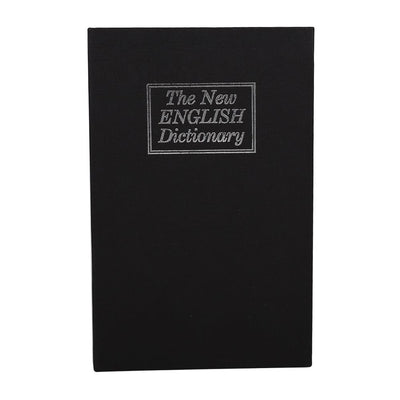 1Pc Security Lock Dictionary Safe Secret Book Cash Money Jewellery Hidden Locker Box (Black)