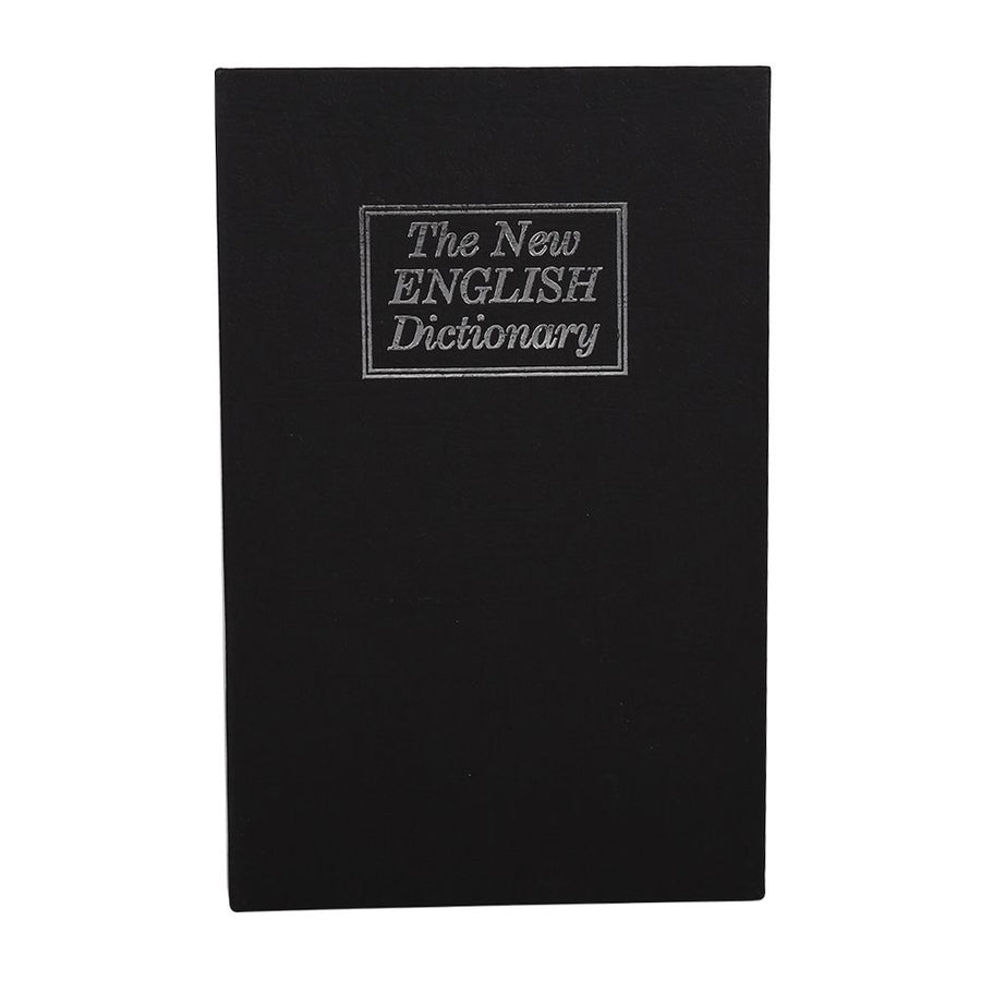 1Pc Security Lock Dictionary Safe Secret Book Cash Money Jewellery Hidden Locker Box (Black)