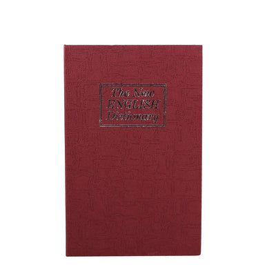 1Pc Security Lock Dictionary Safe Secret Book Cash Money Jewellery Hidden Locker Box (Red)
