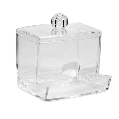 Practical Cotton Swab Q tip Makeup Storage Organizer Box Cosmetic Transparent Holder Case