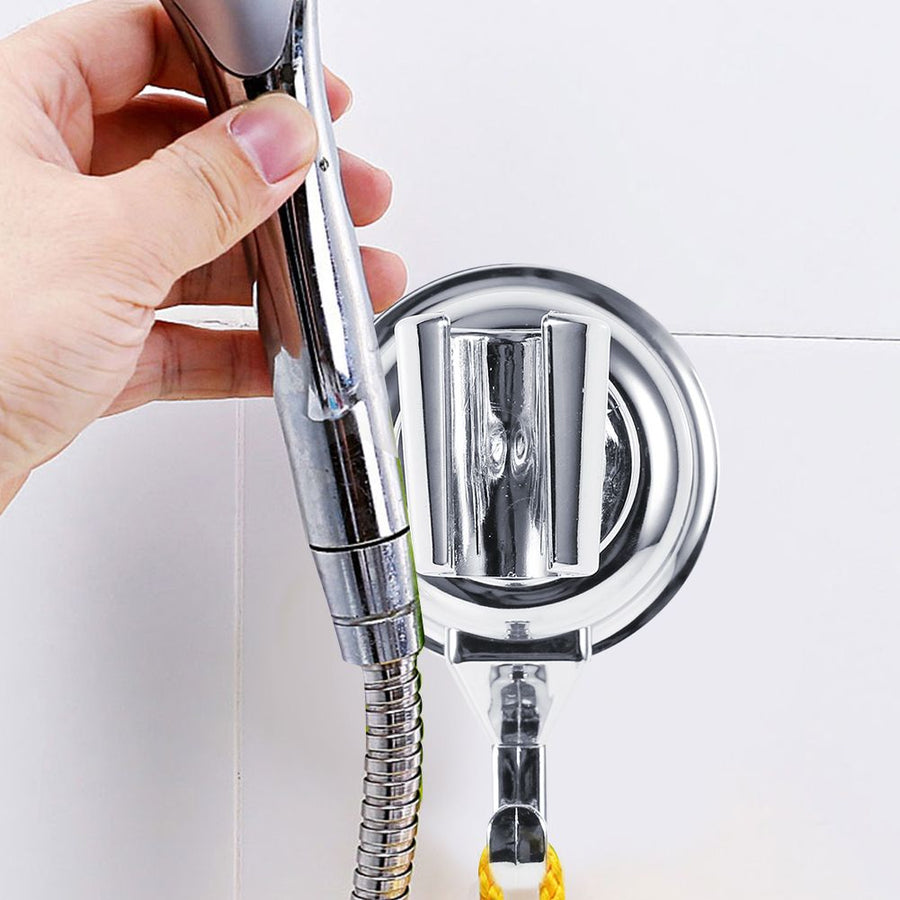 ABS 360 Degree Attached Adjustable Bathroom Shower Head Base Bracket Holder Support with Sucker