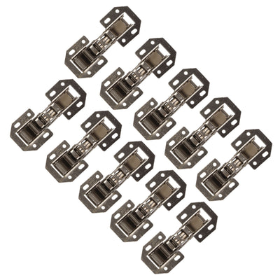 10Pcs/set Easy Installation Type Cabinet Cupboard Wardrobe Door Furniture Corner Folded Hinge