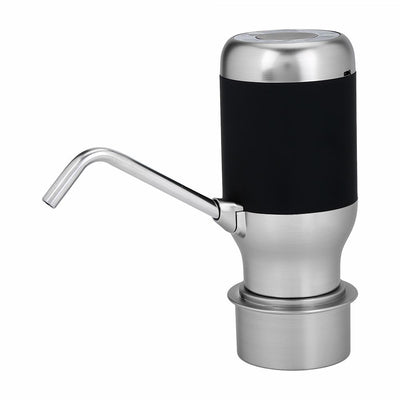 Wireless USB Rechargeable Electric Automatic Drinking Water Bottle Pump Smart Dispenser Black