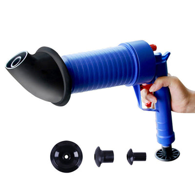 Drain Pump Cleaner Air Power Blaster Unblock Adapters Toilet Wash Basin Home