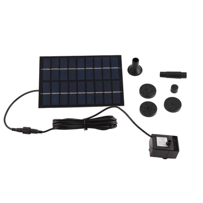 Solar Panel Powered Water Fountain Pump Fish Tank Pond Pool Home Garden Watering Kit
