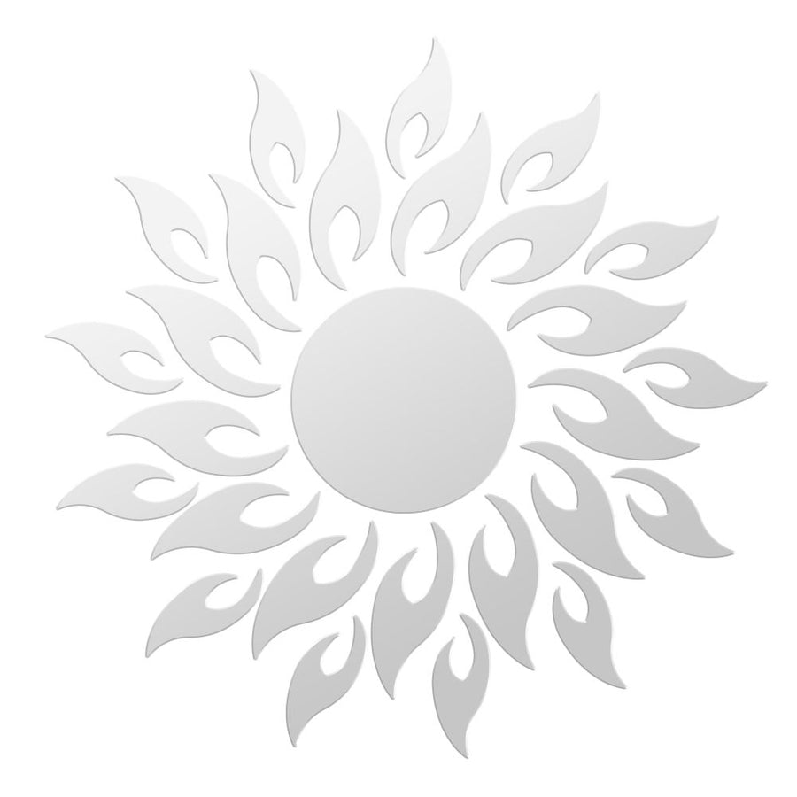 Sunflower Acrylic Mirror 3D Removable Wall Sticker Mirror Effect Decal for Bedroom TV Backgroun