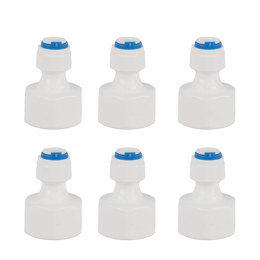 6pcs 1/4 Tube OD to 1/2 Female Push in Quick Connector for Water Filter Reverse Osmosis