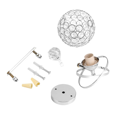 Modern Crystal Wall Lamp Bedside Night Light Bedroom Living Room Hall Lighting