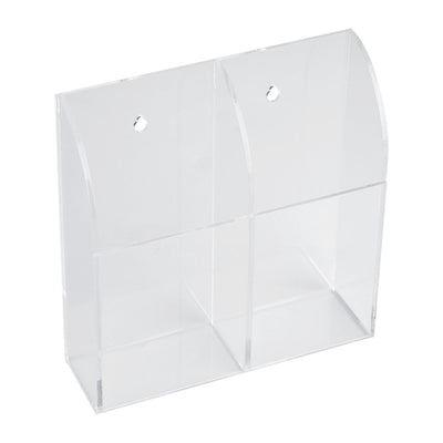 Acrylic Air Conditioner Remote Control Holder Case Storage Box Wall Mount 2 Case