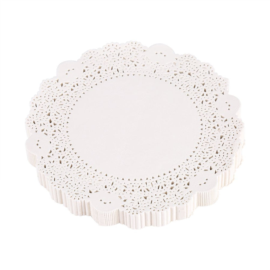 180Pcs Hollowed Decorative Paper Doilies Cake Mat Crafts Wedding Party Decoration 9.5 Inch