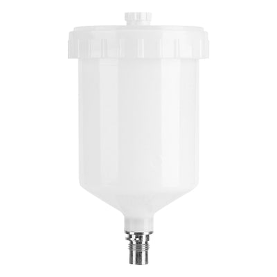 Plastic Cup Air Gravity Paint Pot Thread Connector for Spray Gun Tool 600ml Capacity