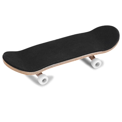 1Pc Maple Wooden Alloy Fingerboard Finger Skateboards With Box Reduce Pressure Gifts White