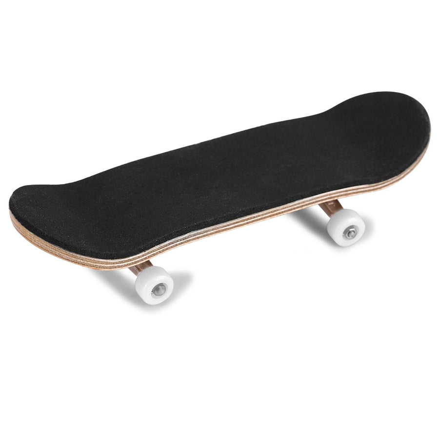 1Pc Maple Wooden Alloy Fingerboard Finger Skateboards With Box Reduce Pressure Gifts White