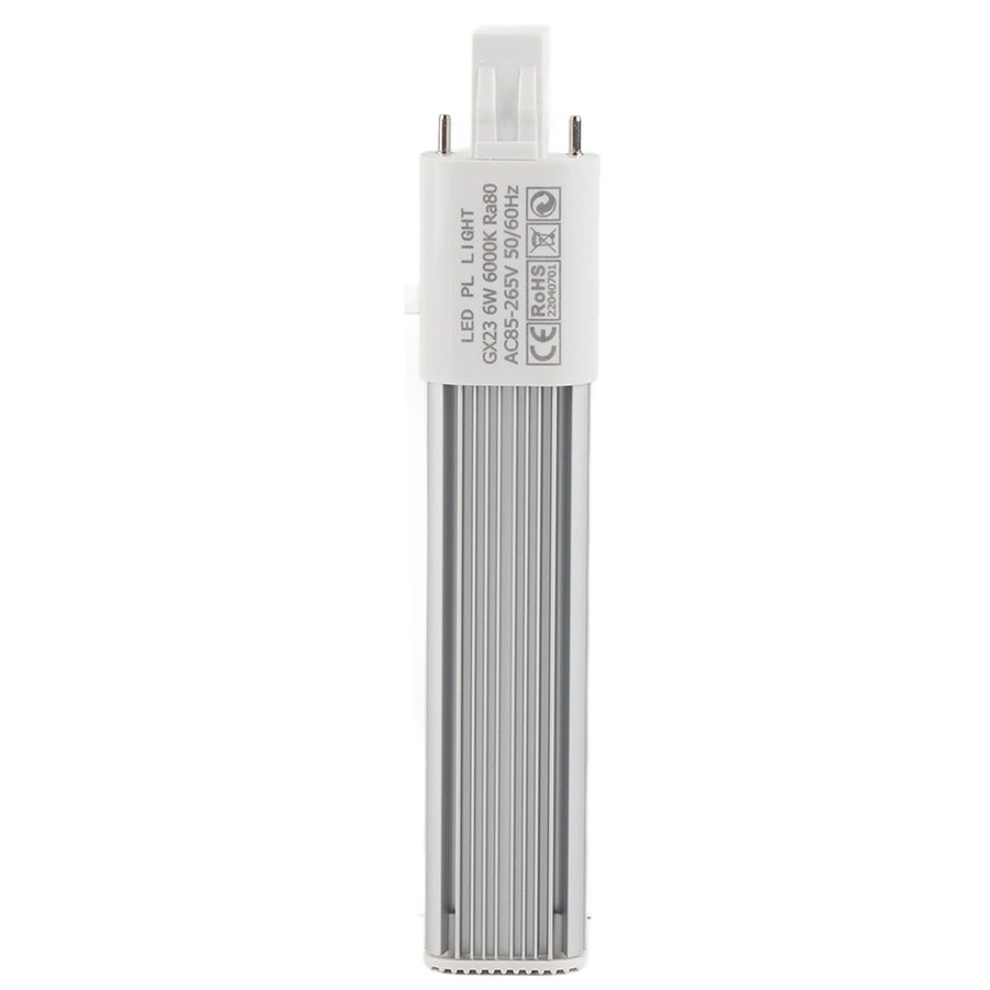 6W 2-Pin LED Compact Lamp Horizontal Recessed Tube Light Bulb Lighting Fixtures GX23 Cool White
