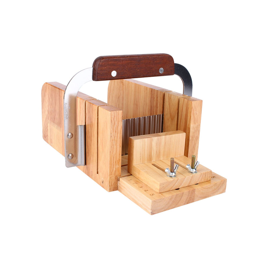 DIY Handmade Soap Tool Set Wooden Soap Loaf Mold Cutter Knife Soap Making Supplies