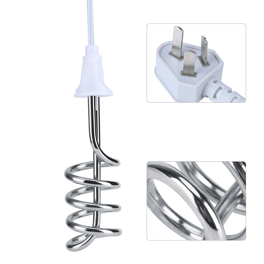 2500W 220V Electric Portable Immersion Heater Water Heating Element Boiler AU Plug