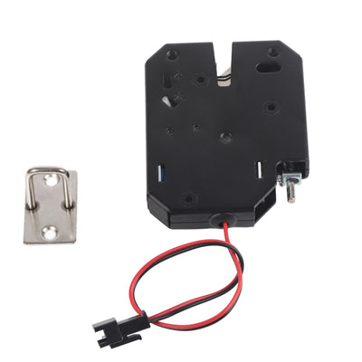 DC 12V 2A Electromagnetic Electric Control Cabinet Drawer Lockers Lock Latch Carbon Steel Black