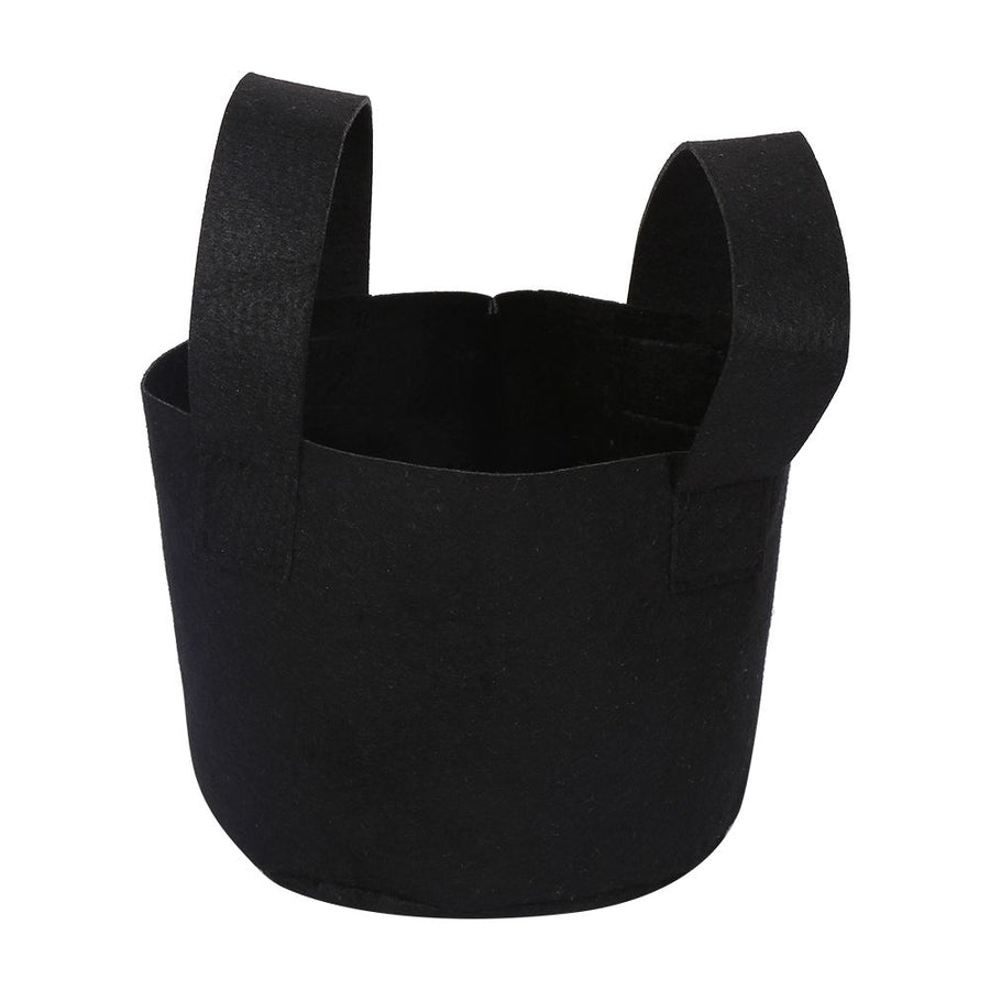 Black Plants Growing Bag Vegetable Flower Aeration Planting Pot Container (1 Gallon 14 x 18cm)