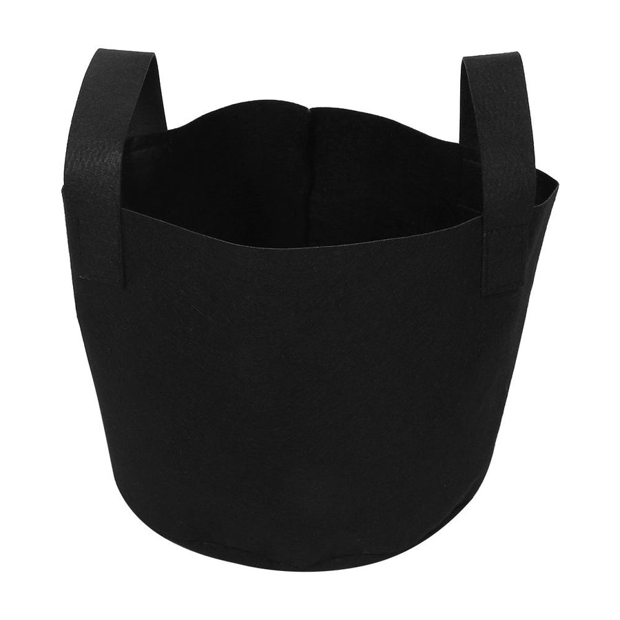 Black Plants Growing Bag Vegetable Flower Aeration Planting Pot Container (3 Gallon 20 x 25cm)