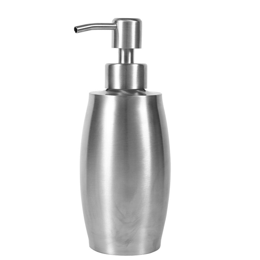 1pc 304 Stainless Steel Bathroom Shampoo Shower Pump Lotion Dispenser Liquid Bottle 350ml
