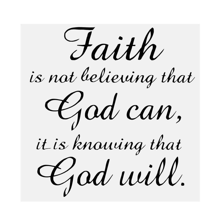 Black PVC Wall Sticker Faith God Quote Vinyl Art Decal Home Study Room Decoration Removable