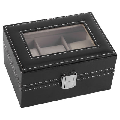 1Pc High Grade 3 Slots PU Leather Box Case For Watch Jewellery Display Storage Organizer Hot