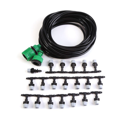 Water Misting Cooling System Hose Sprinkler Nozzle Garden Patio Micro Irrigation Set 10M