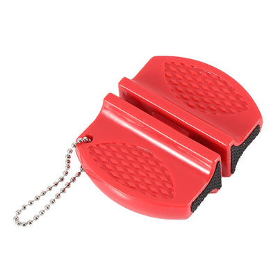 Mini Multi function Portable Quick Knife Sharpeners Sharpening Stone Kitchen Accessories Red
