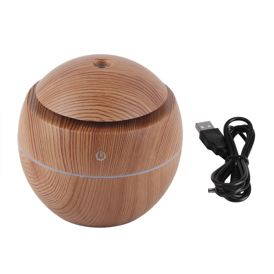 USB Essential LED Touch Aroma Ultrasonic Humidifier Oil Diffuser Air Purifier Yellow