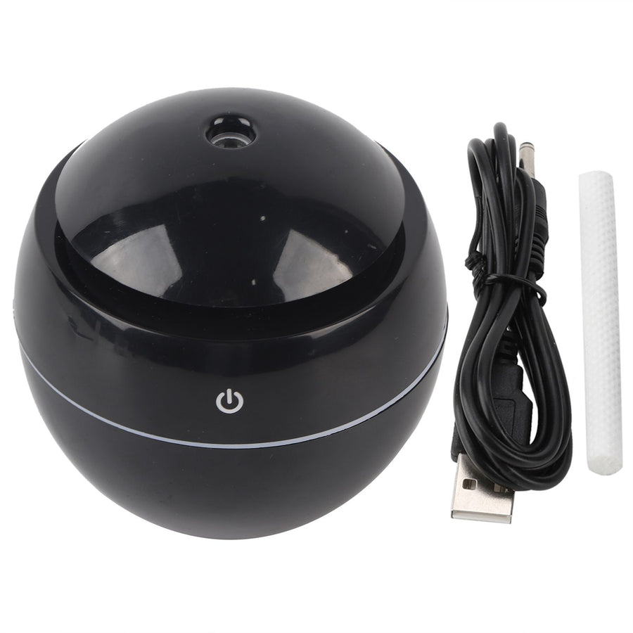 USB Essential LED Touch Aroma Ultrasonic Humidifier Oil Diffuser Air Purifier Black