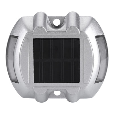 Casting Aluminum Solar Power 6 LED Outdoor Waterproof Driveway Pathway Light Road Lamp (Red)