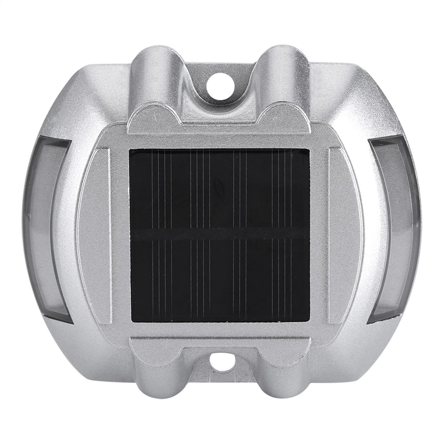 Casting Aluminum Solar Power 6 LED Outdoor Waterproof Driveway Pathway Light Road Lamp (Red)